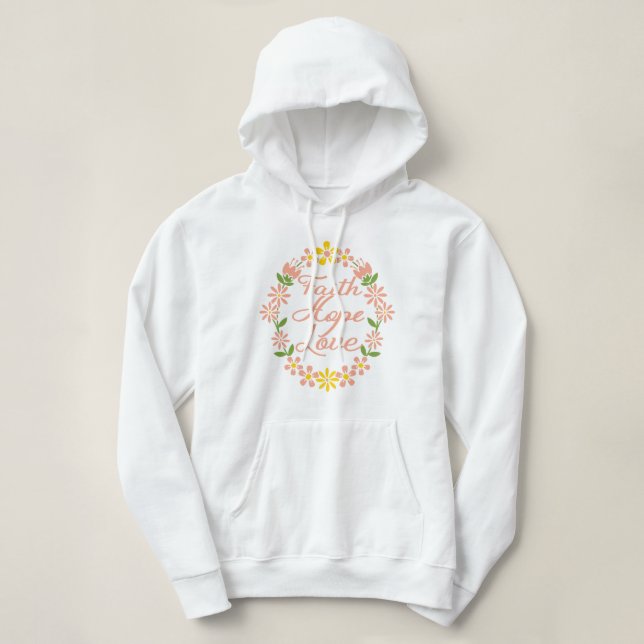 Camiseta Faith Hope Love (Frente do Design)