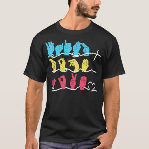 Camiseta Faith Hope Love ASL American Sign Language 5