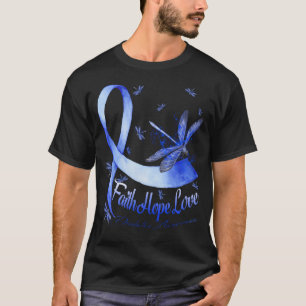 Camiseta Faith Hope Love Diabetes Awareness Dragonfly