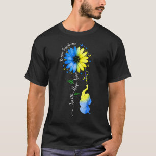 Camiseta Faith Hope Love Down Síndrome de Consciência Friso