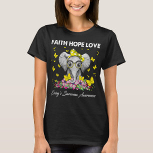 Camiseta Faith Hope Love Easa a Consciência Sarcoma