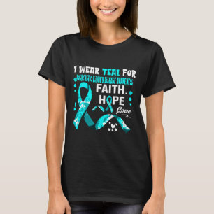 Camiseta Faith Hope Love Eu Visto Teto Para Rim Policístico