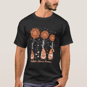 Camiseta Faith Hope Love Gnomo Ribbon Multiple Sclerose Aw
