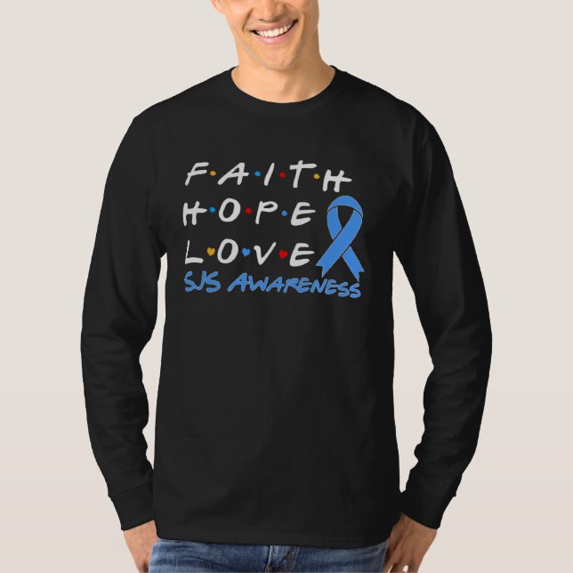 Camiseta Faith Hope Love SJS Awareness (Frente)