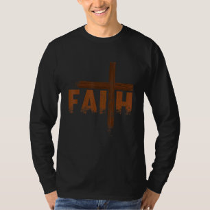 Camiseta Faith Jesus Cruz Igreja Religiosa Cristã
