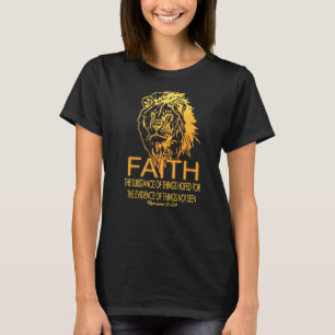 Camiseta Faith Legal Christian Lion Bíblia Verse Romans 824