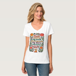 Camiseta  Faith Lights My Path Christian Art - Inspirationa