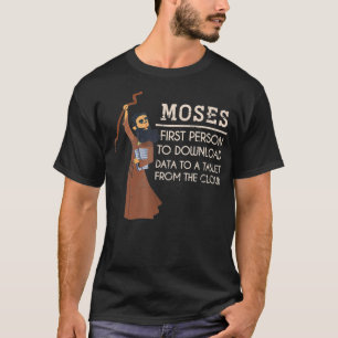 Camiseta Faith Moses Bíblia Verso Funny Christian Gift Pra