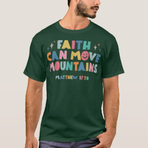 Camiseta Faith Mover Montanhas Bíblia de Trendê Cristã Ve