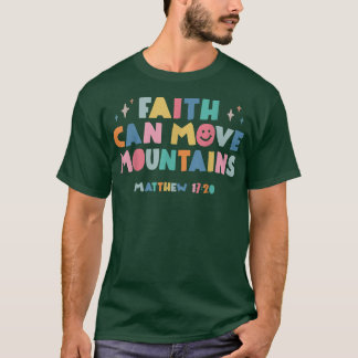 Camiseta Faith Mover Montanhas Bíblia de Trendê Cristã Ve