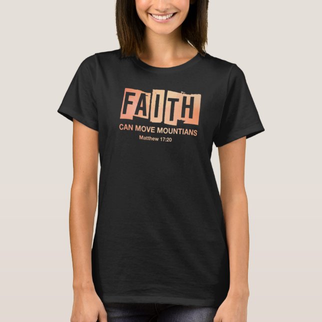 Camiseta Faith Mover Montanhas Christian (Frente)