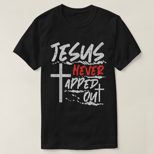 Camiseta Faith Over Fear Bold Christian Cross Art (Frente do Design)