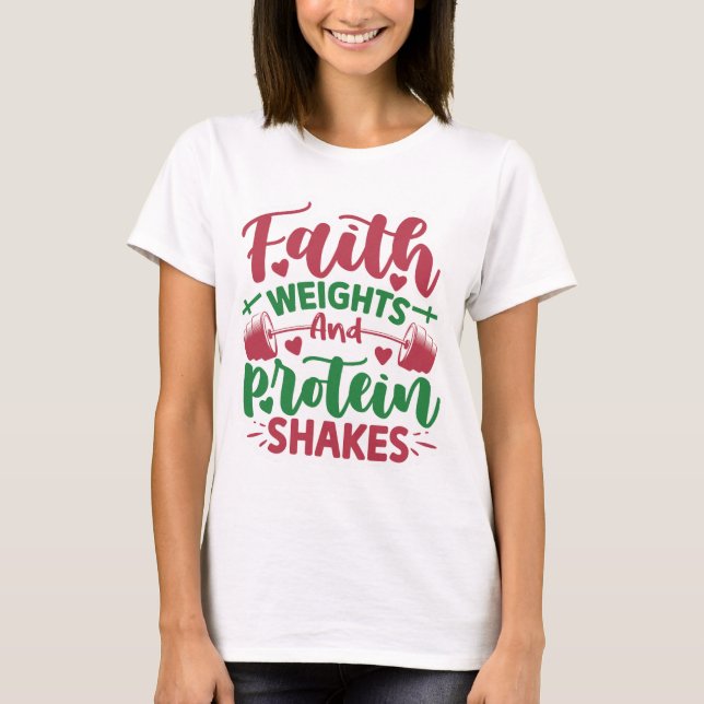 Camiseta Faith Peso Proteínas (Frente)