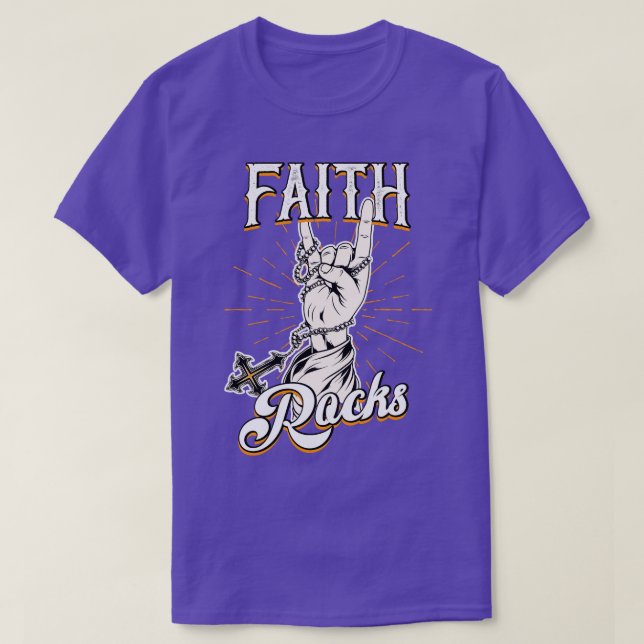 Camiseta Faith Rocks (Frente do Design)