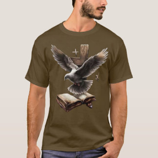 Camiseta Faith Soars - Dove, Bíblia e T-Shir Cristão Cruzad