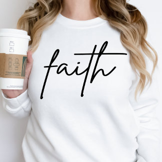 Camiseta Faith Sweatshirt Womens Christian Inspiration