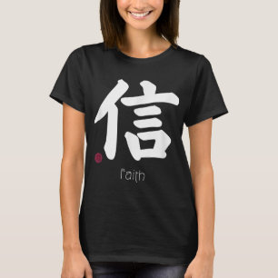 Camiseta Faith Trust Kanji em japonês - Letra japonesa - Sí