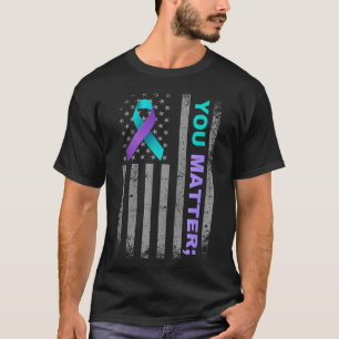 Camiseta Faixa da Bandeira Americana Conscientização sobre