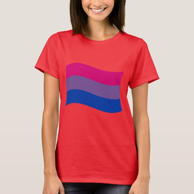 Camiseta Faixa de Orgulho Bissexual (Frente)