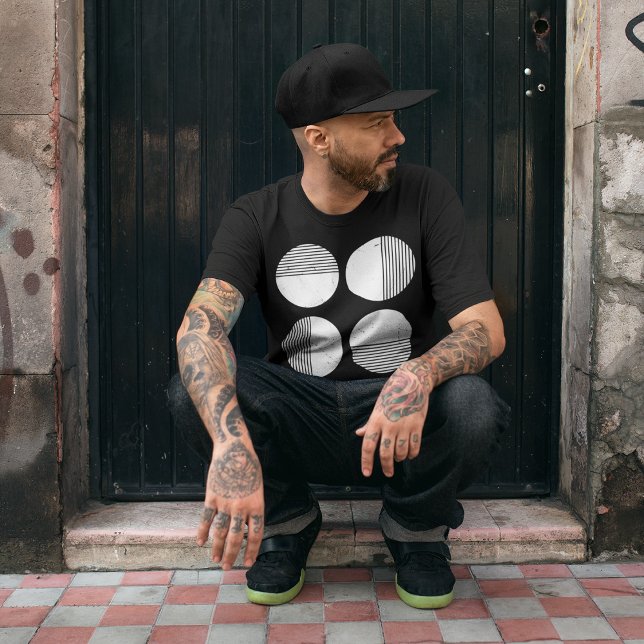 Camiseta Faixa mínima do círculo (Criador carregado)