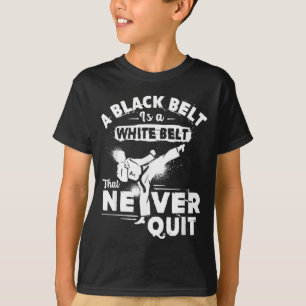Camiseta Faixa Preta de Karatê