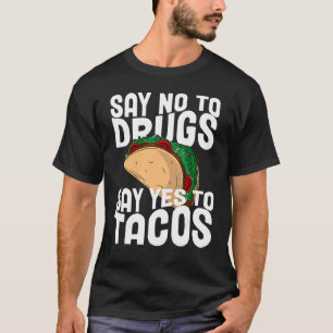 Camiseta Faixa Vermelha Conscientização sobre Drogas Diga N