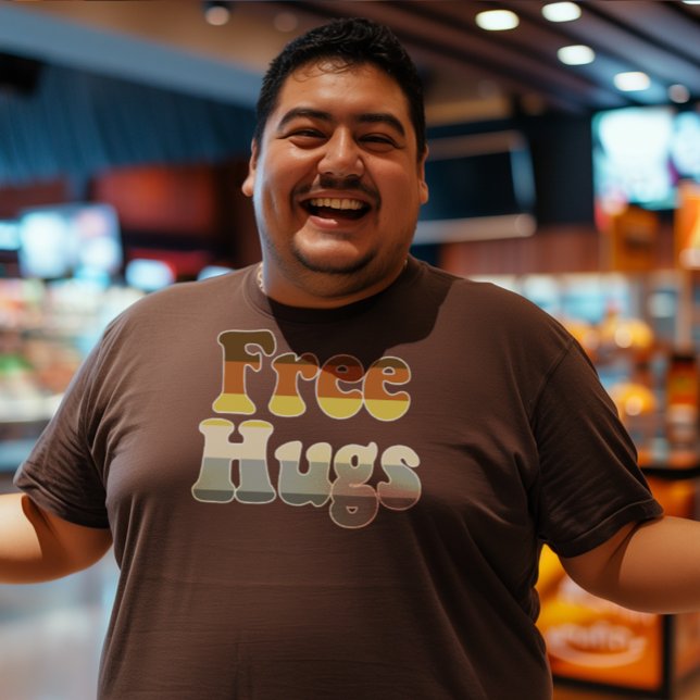 Camiseta Faixas de Urso de Abraços Gratuitos (Criador carregado)