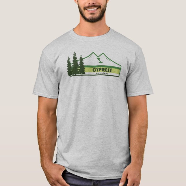 Camiseta Faixas Verdes do Parque Provincial Cypress (Frente)