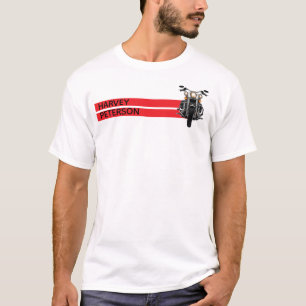 Camiseta FAIXAS VERMELHAS MOTORBIKE Personalizadas