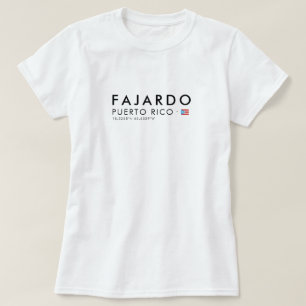 Camiseta Fajardo Porto Rico   Coordinates Tee