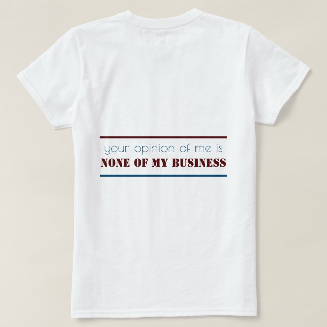 Camiseta Fala De Mim (Verso do Design)