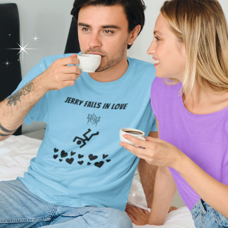 Camiseta Fala divertida Pessoas caem apaixonadas