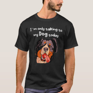 Camiseta Fala Engraçado Com Minha Cara De Cachorro