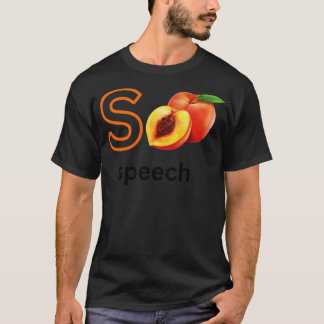 Camiseta Fala S Peach Cute Speech Therapist