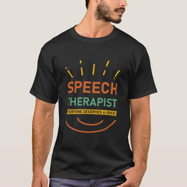 Camiseta Fala terapeuta merece voz. (Frente)