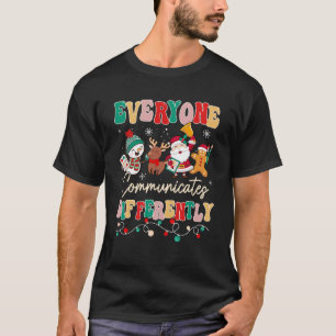 Camiseta Fala Terapia Natal Todos Comunicam Dif