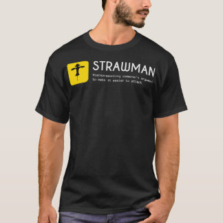 Camiseta Falácias de falácia de Strawman