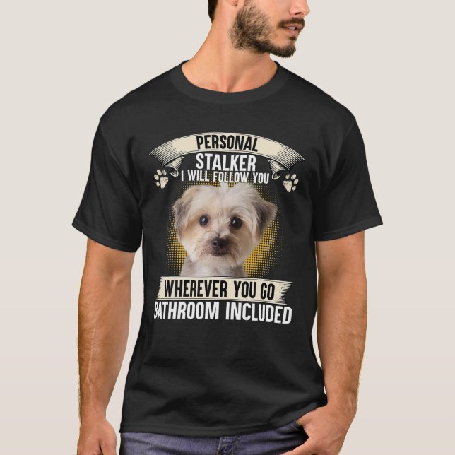 Camiseta Falador Pessoal Eu Vou Segui-Lo Morkie (Frente)