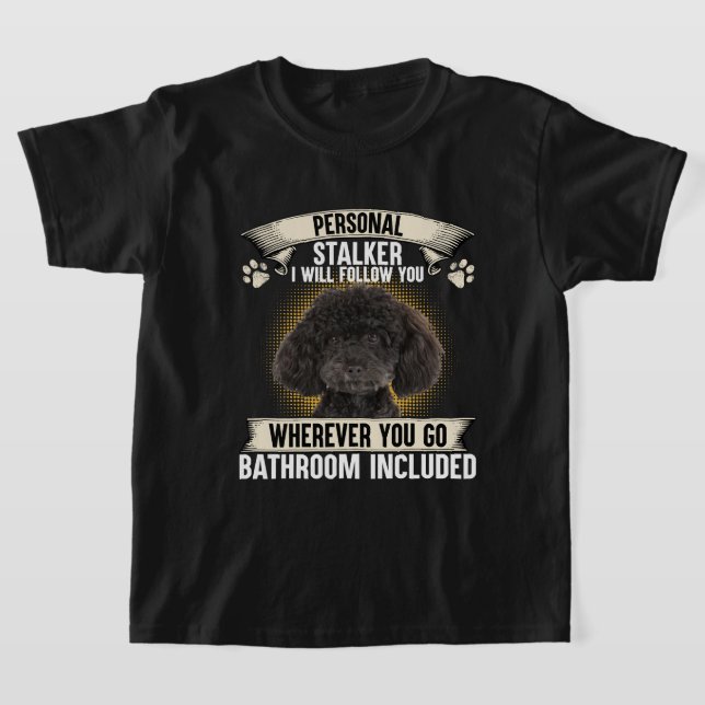 Camiseta Falador Pessoal Eu Vou Segui-Lo Poodle Lovers S (Postura )