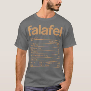 Camiseta Falafel Nutrition Fata Engraçado Natal de Ação de