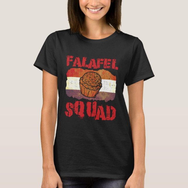 Camiseta Falafel Squad Levantine Food Chef Hummus (Frente)