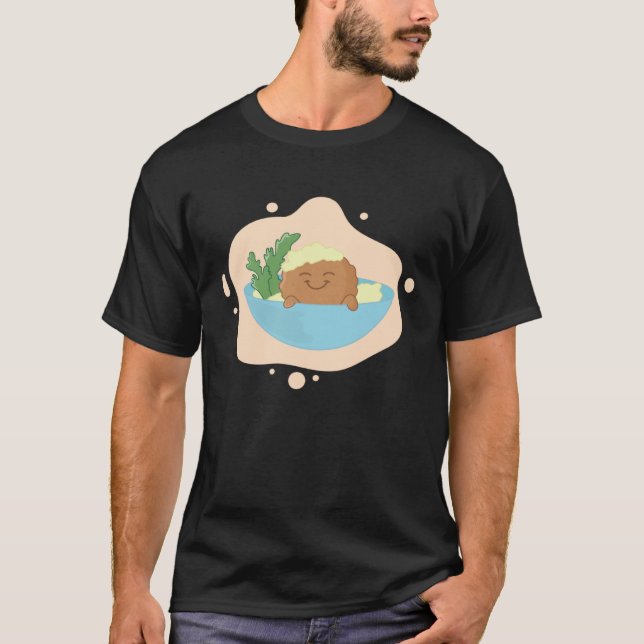 Camiseta Falafel Swimming in Hummus Bowl Levantine Food (Frente)