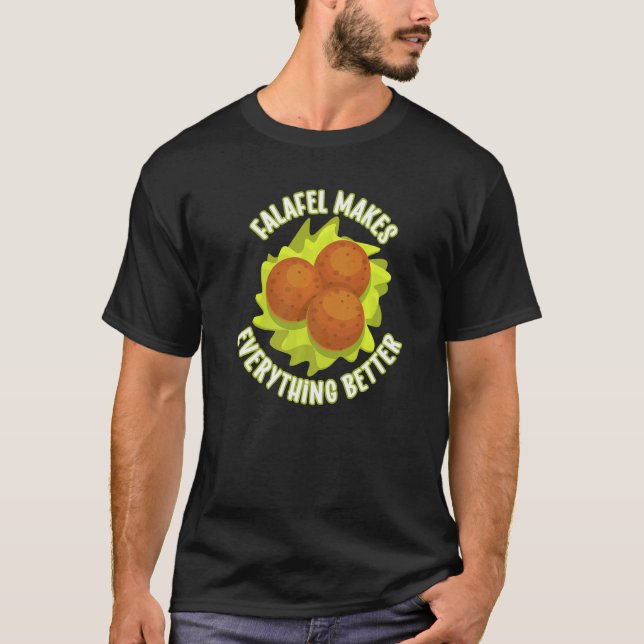 Camiseta Falafel Torna Tudo Melhor Comida Vegana do Oriente (Frente)