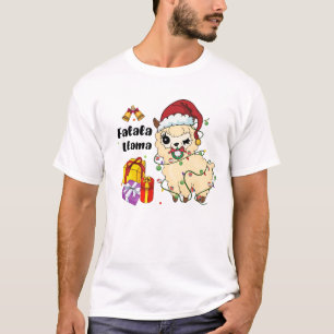 Camiseta Falala Llama Engraçado Natal