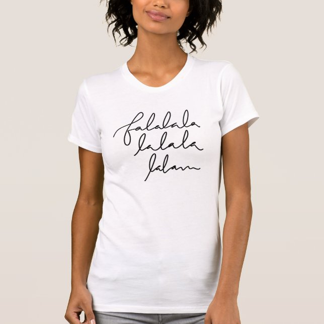 camiseta falalala de natal (Frente)