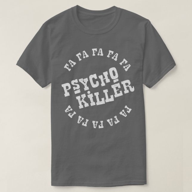 Camiseta Falando com o assassino (Frente do Design)