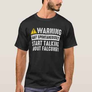 Camiseta Falando Sobre Falcoaria Falcoeiro Caçador de Falcõ