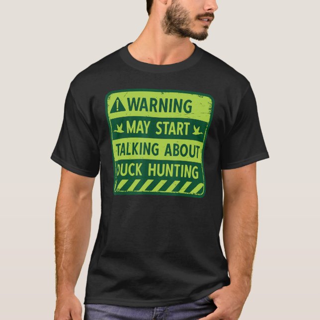 Camiseta Falar De Caça De Patos De Água (Frente)