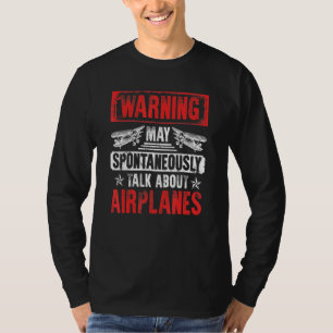 Camiseta Falar Sobre Aviões - Piloto E Aviação