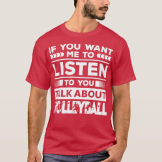 Camiseta Falar sobre voleibol